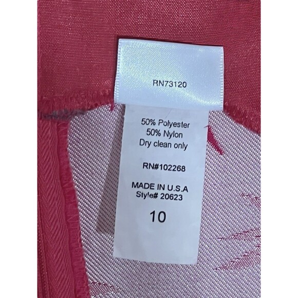 Frederick’s of Hollywood Pink Asain Floral Brocade Sleeveless Sheath Dress Sz 10 - Picture 10 of 10